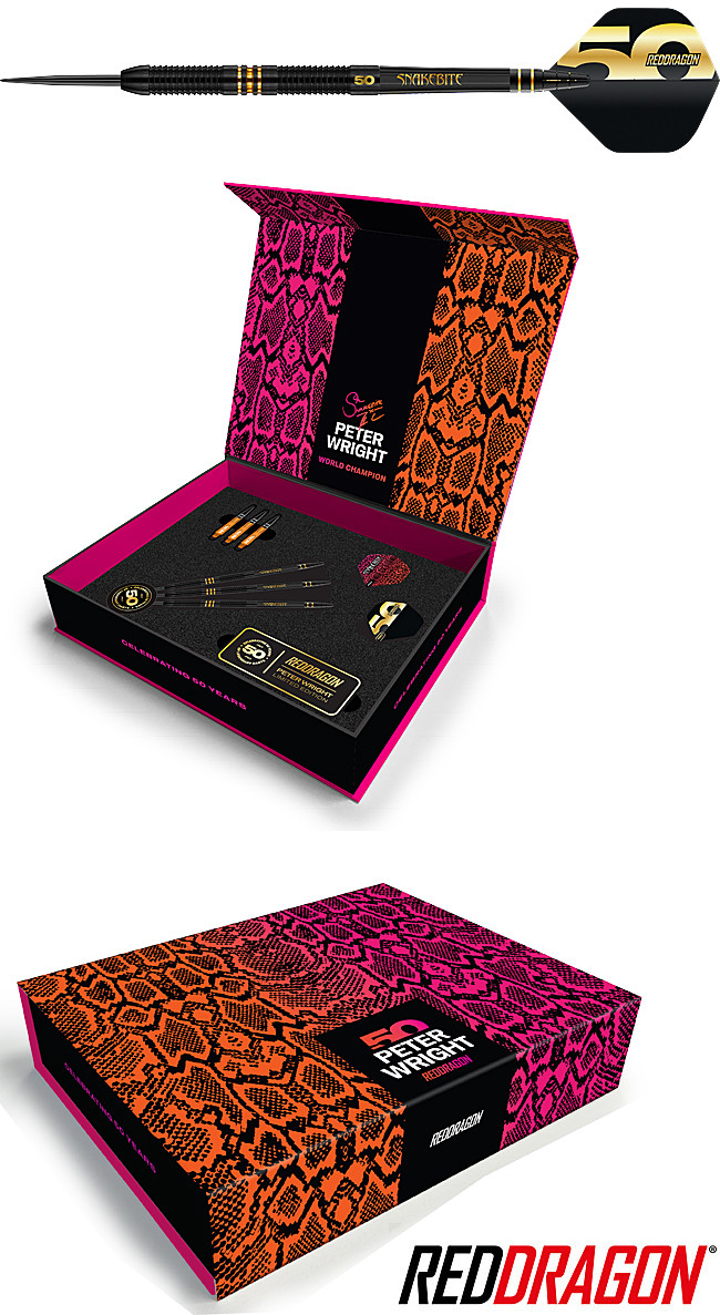 RED DRAGON Peter Wright - 50 Year Player Edition Box 21g