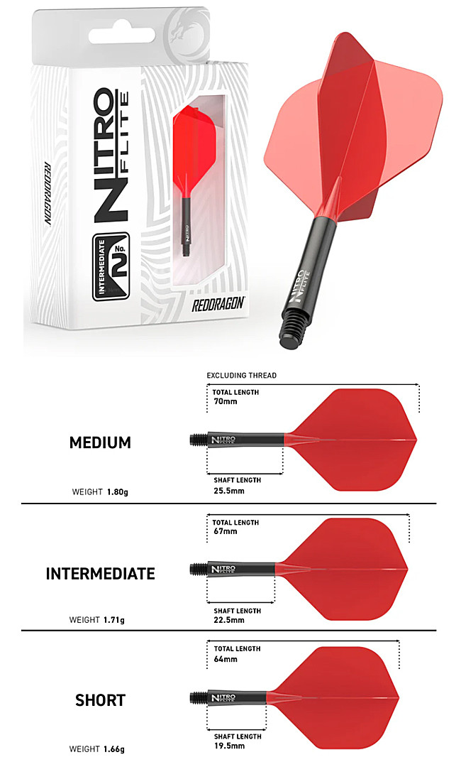 RED DRAGON Nitro Flite black/red No2