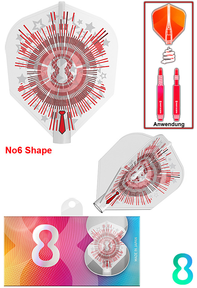 TARGET 8 Flight Johnny Lackey Black NO6 Shape
