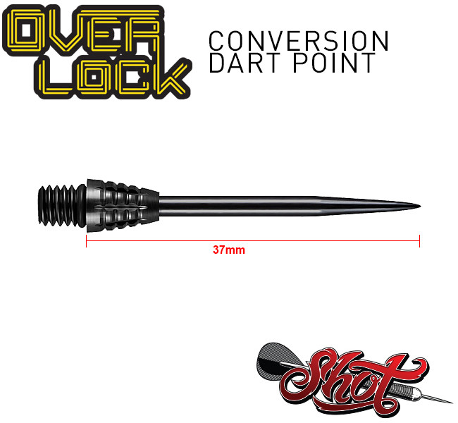 SHOT Overlock Conversion Points Black 37mm