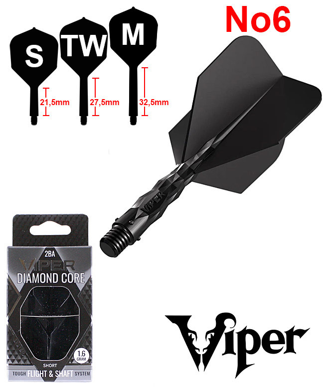 VIPER Diamond Core Flights Black