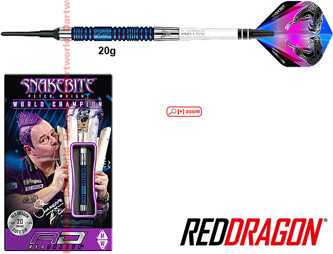 RED DRAGON Peter Wright Snakebite E11 Element Blue Edition