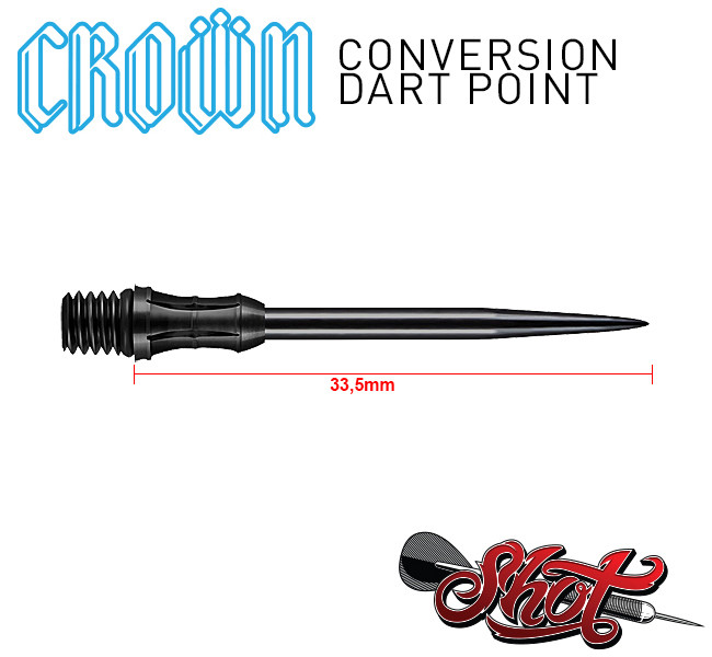 SHOT Crown Conversion Points Black 33,5mm