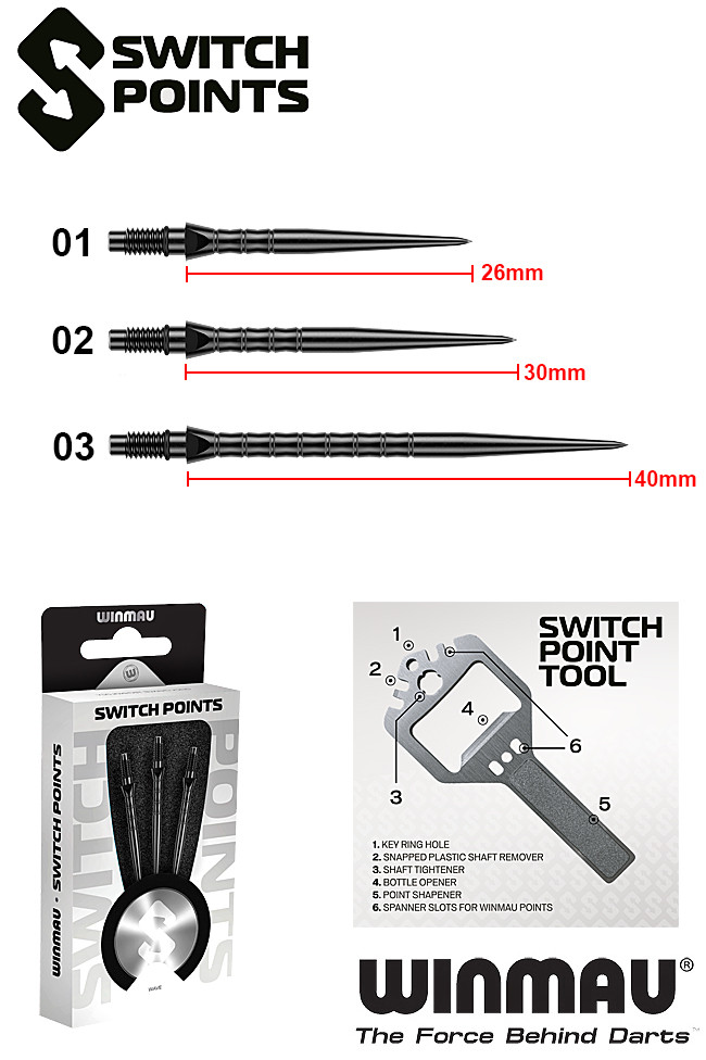 WINMAU Switch Points Wave Black