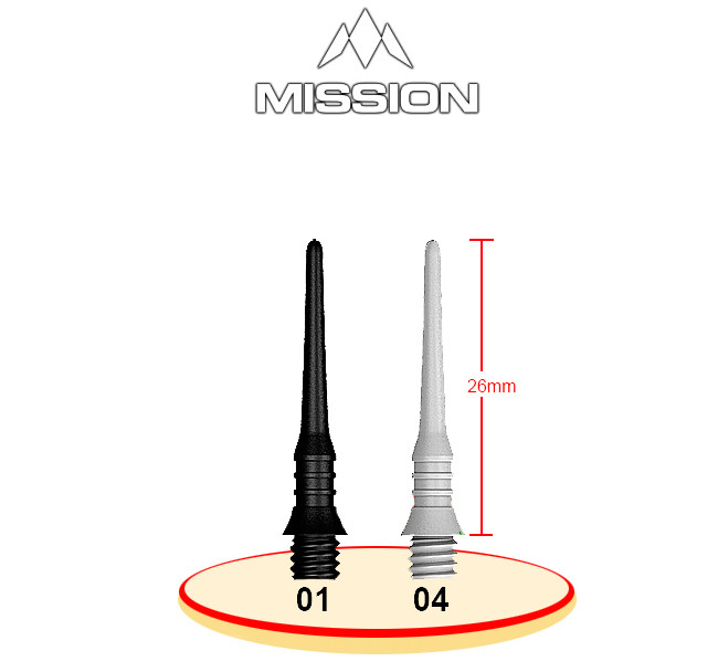 MISSION Titan Pro Spare Tips 50er Pack