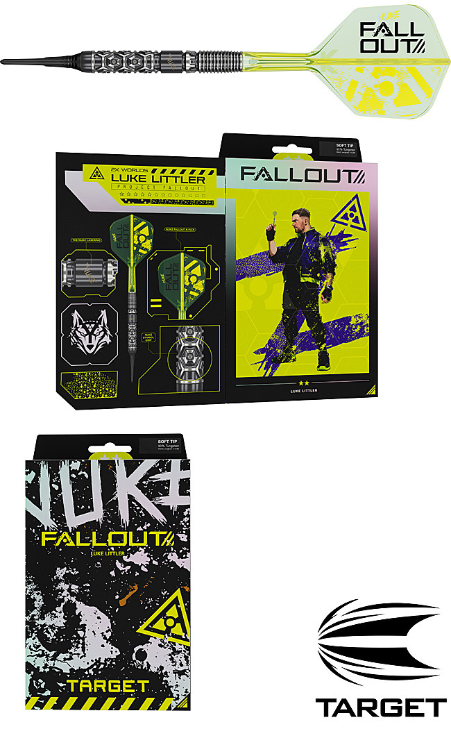 TARGET Luke Littler Fallout 90% Soft 19g