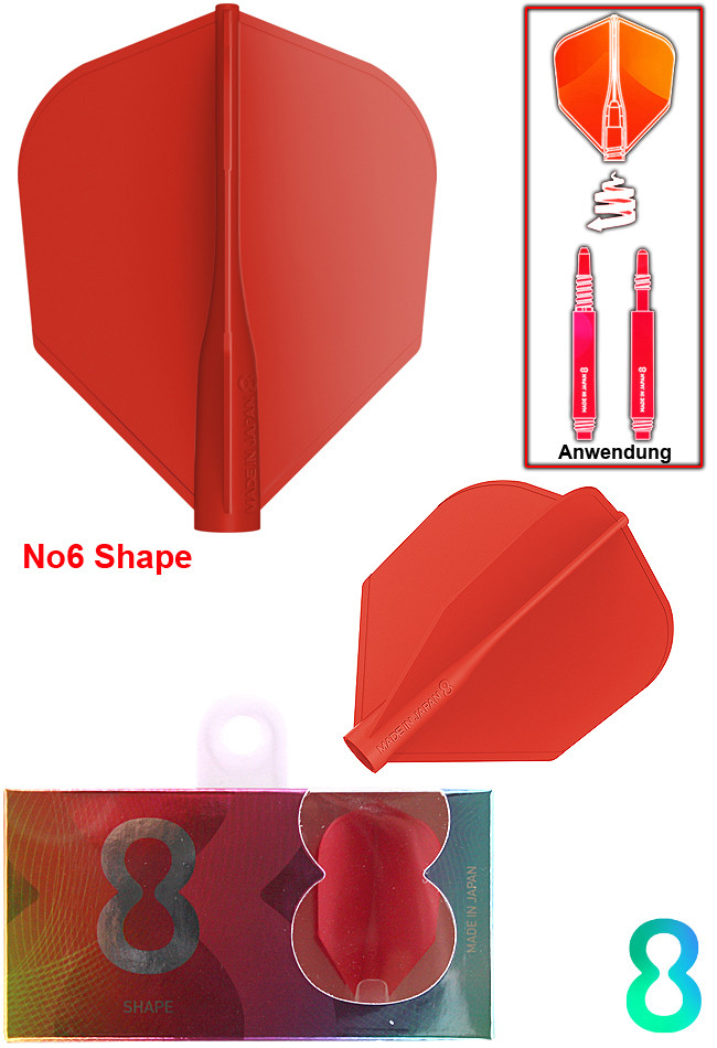 TARGET 8 Flight Red NO6 Shape