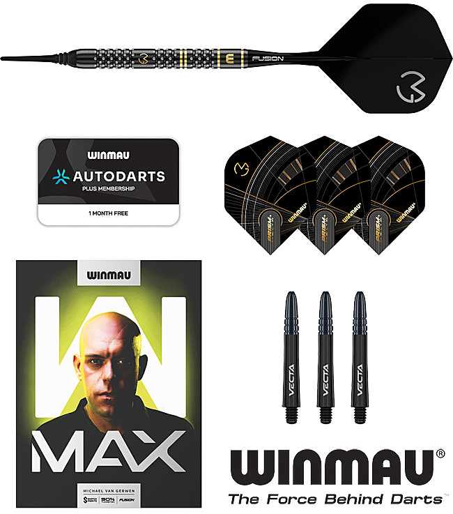 WINMAU Michael van Gerwen W-Max 90% Soft 18g