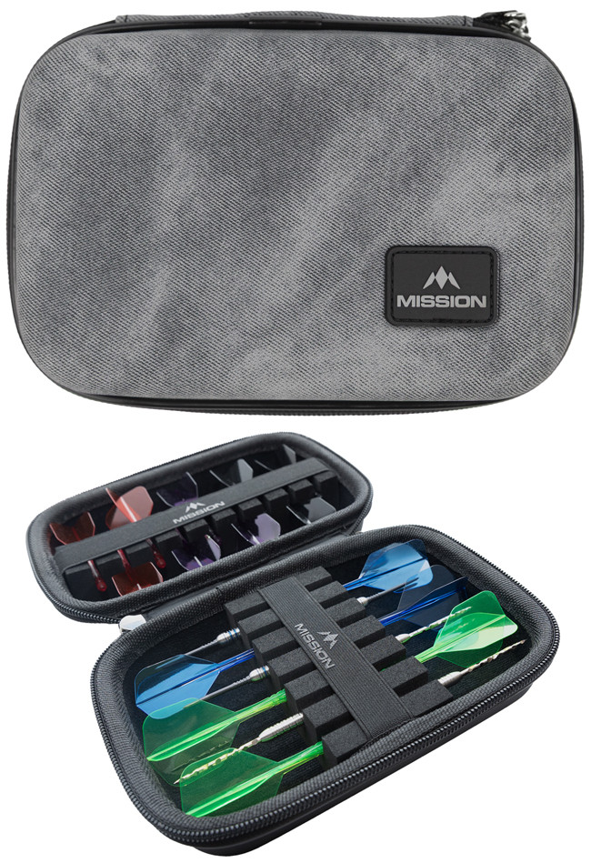 MISSION Force 90 Dart Case Grey Denim Large