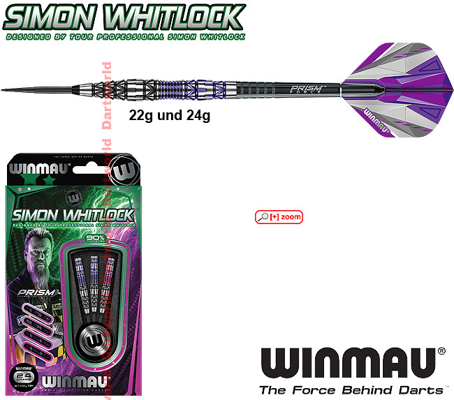 Winmau Simon Whitlock Special Edition Darts 90% Dual Coating 22g or 24g NEW 2020 