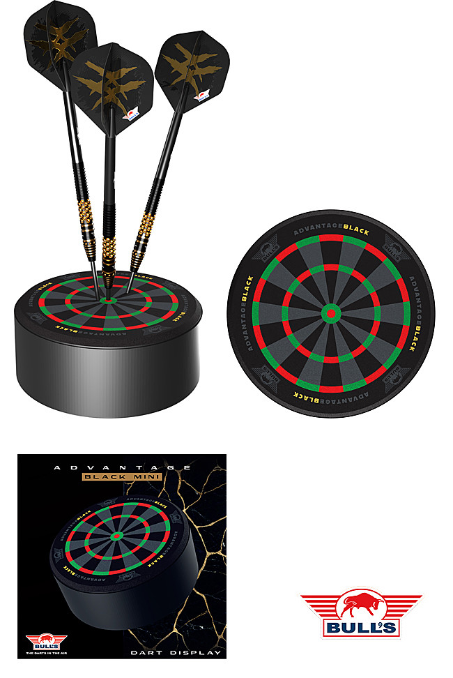 BULLS NL Advantqage Black Mini-Dartboard