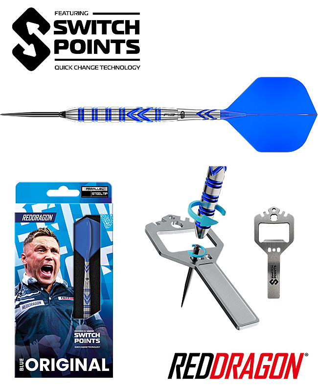 RED DRAGON Gerwyn Price Blue Original SWITCH Point