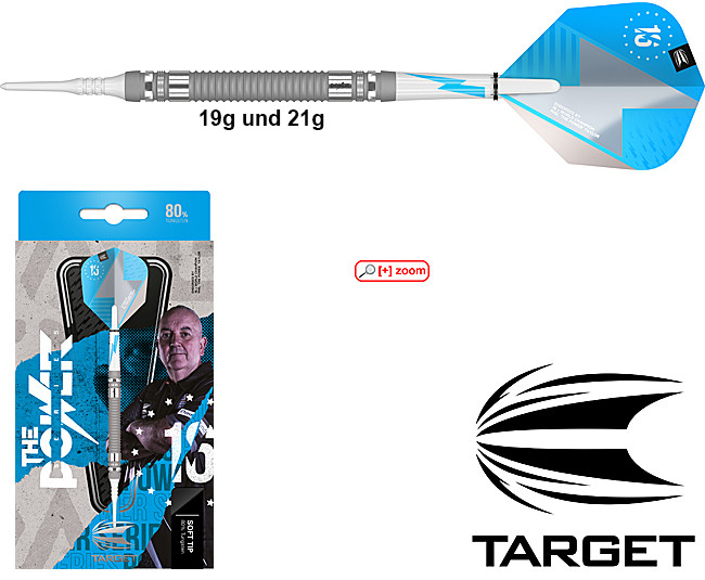 TARGET The Power Phil Taylor 80% Series Silver Soft