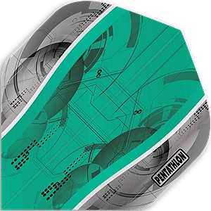 Pentathlon Silver Edge Flights NO.2 aqua