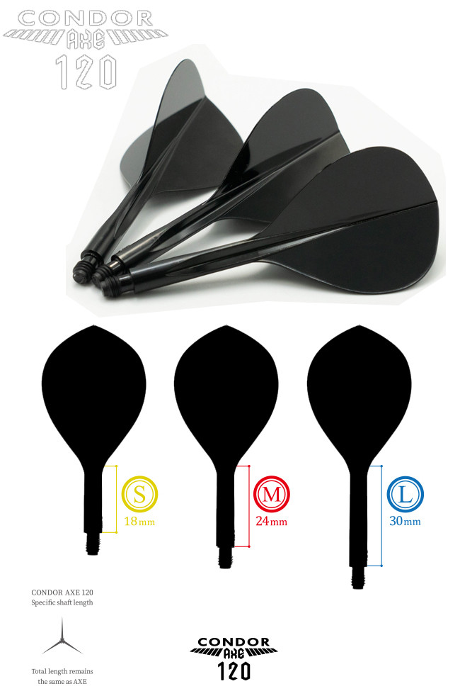 CONDOR AXE 120 Tear Drop Black