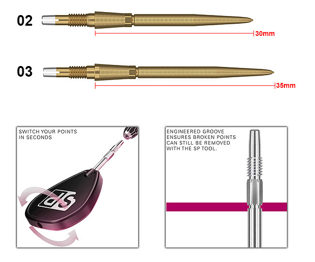 TARGET SWISS Storm Nano Point Gold
