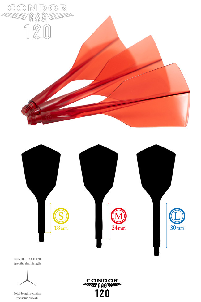 CONDOR AXE 120 Narrow Clear Red