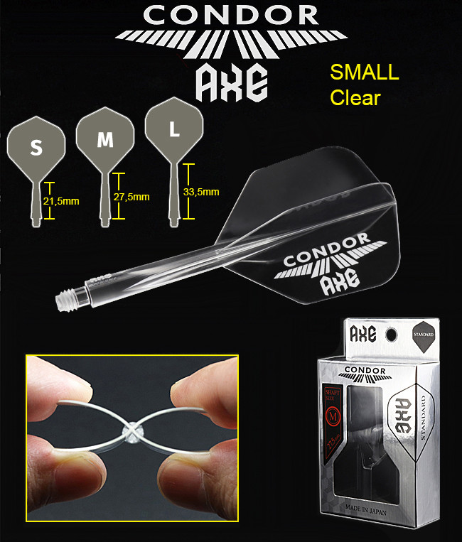 CONDOR AXE Flights Logo Clear/Silver Small