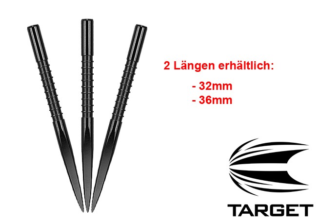 TARGET Fire Edge Point Black Nickel Grooved
