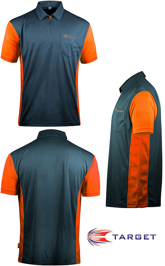 TARGET CP Hybrid 3 Shirt steel blue / orange