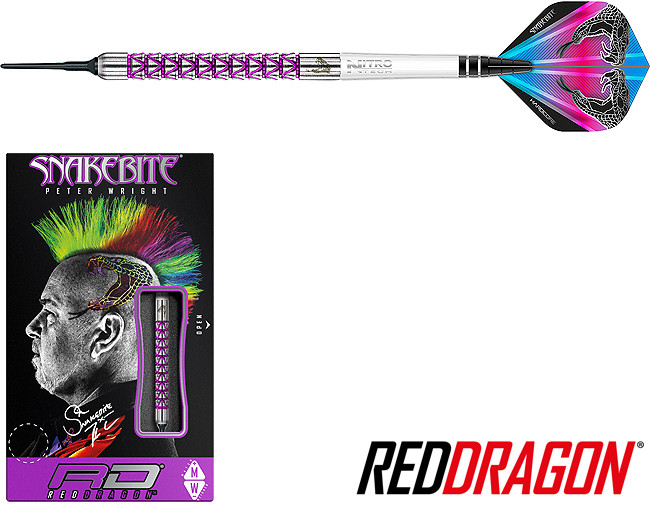 RÜCKLÄUFER: RED DRAGON Peter Wright Black Racer Soft 20g