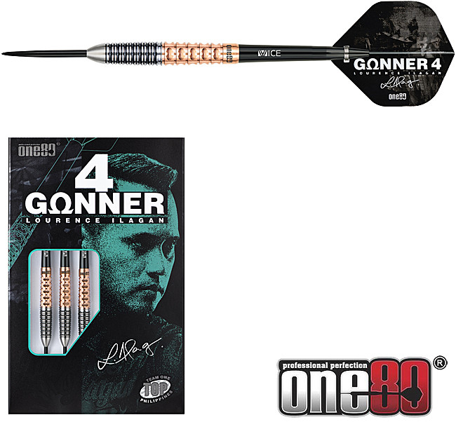 ONE80 Gunner 4 Black/Rosegold 90% - 24g