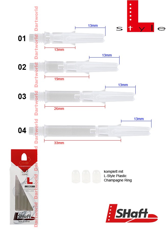 L-STYLE L-Shaft Silent Straight Clear (drehbares Top)