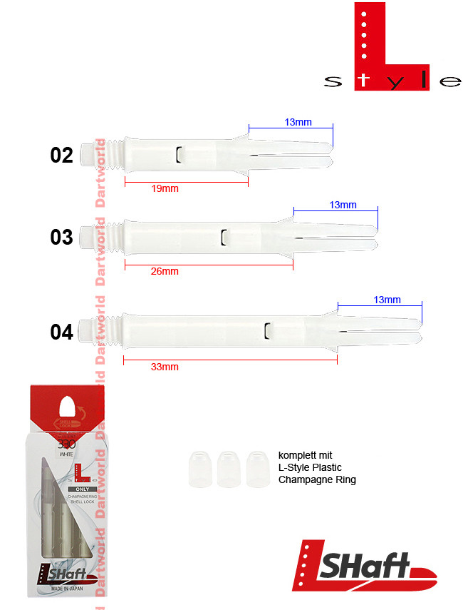L-STYLE L-Shaft Silent Straight White (drehbares Top)