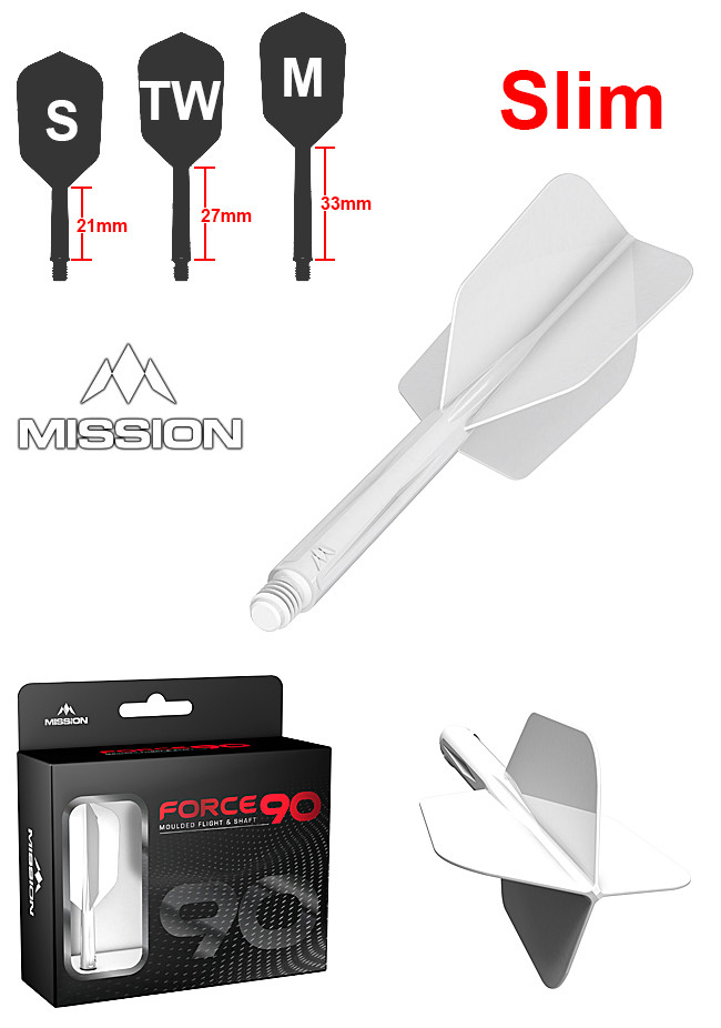 MISSION Force 90 White Slim