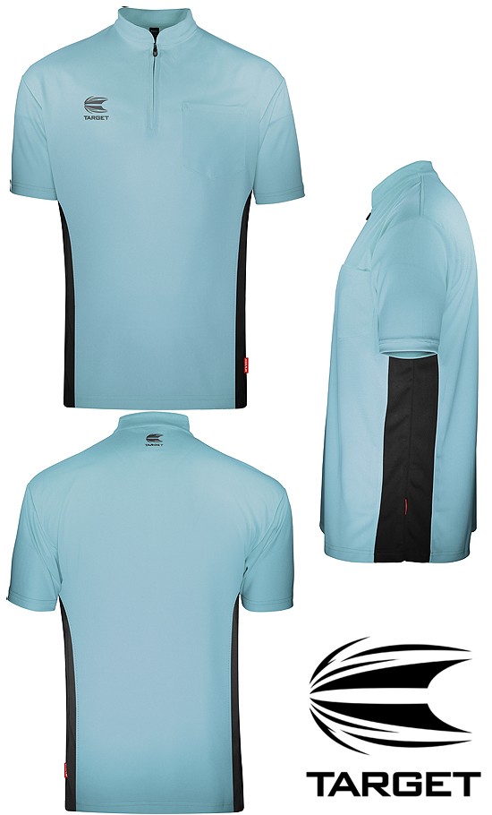 TARGET CP Collarless Shirt Light Blue/Black