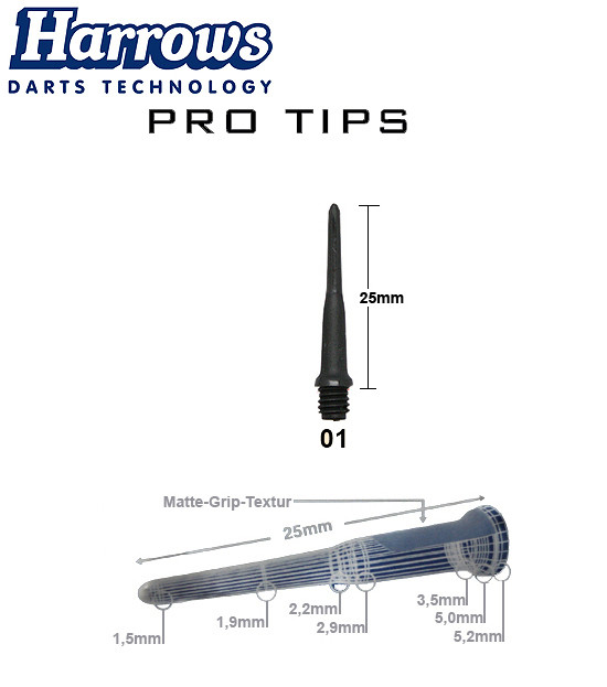 HARROWS Pro Tips 50er Pack