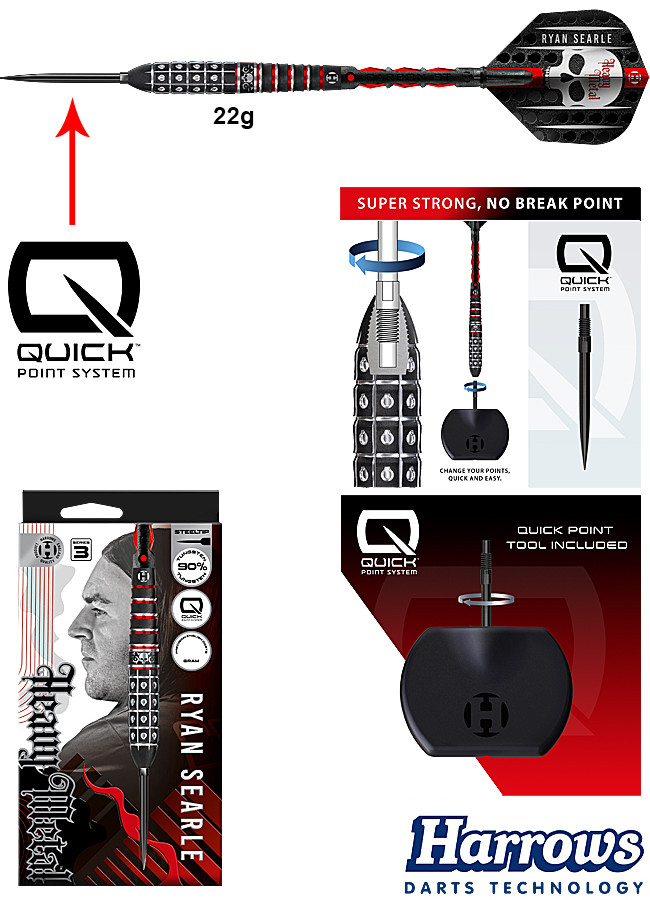 RÜCKLÄUFER: HARROWS Ryan Searle Series 3 QUICK Point 22g