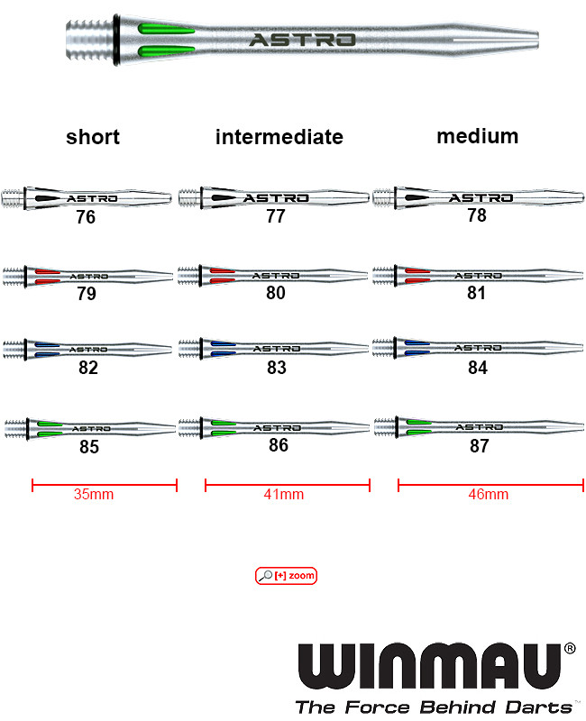 WINMAU Astro Shafts