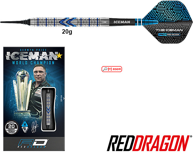 RD Gerwyn Price Iceman Midnight Edt. Soft 20g