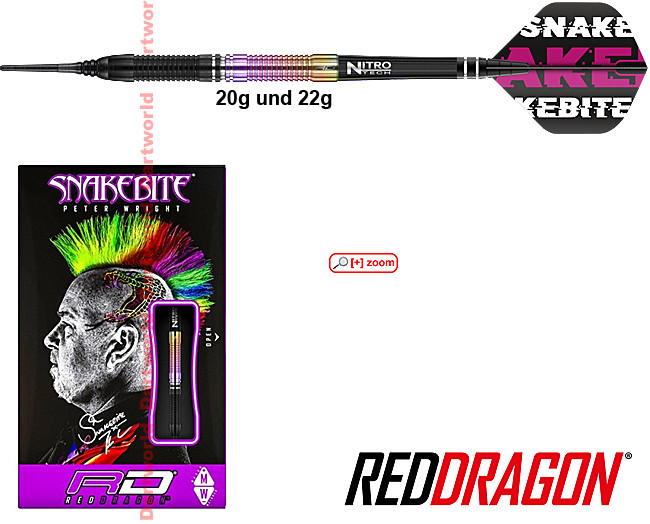 RED DRAGON Peter Wright Snakebite World Champion 2020 Edition Soft