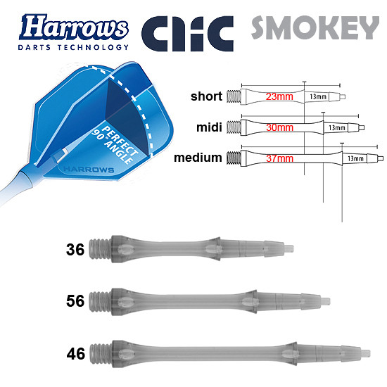 HARROWS Clic Shafts smokey