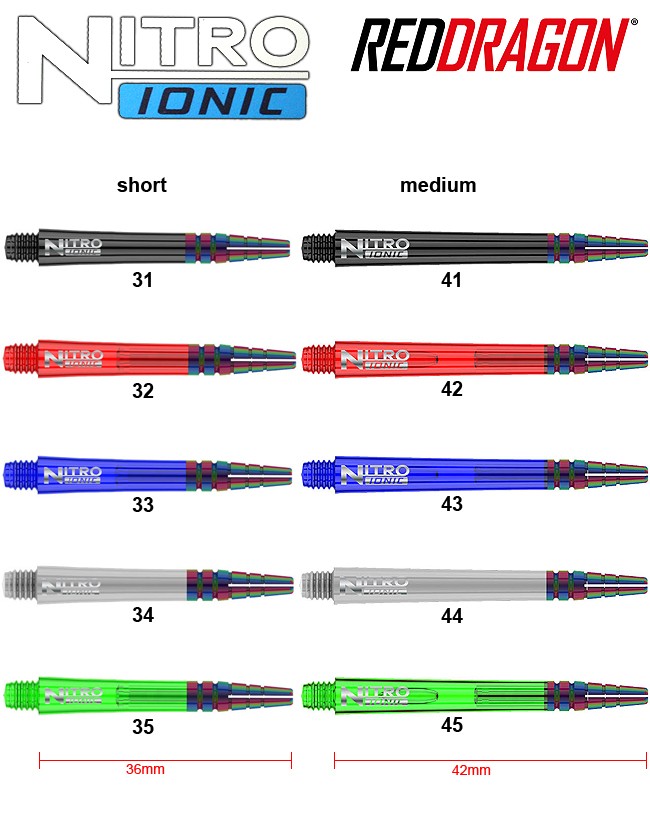 RED DRAGON Nitro Ionic Shafts