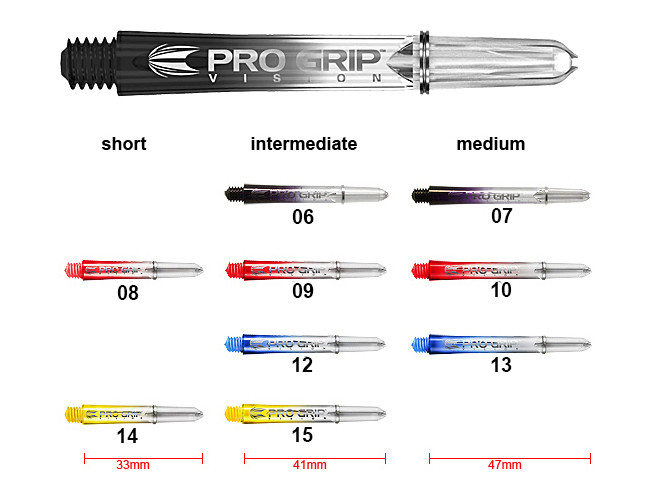 TARGET Pro Grip Vision Shafts 3er Set (9 Stück)