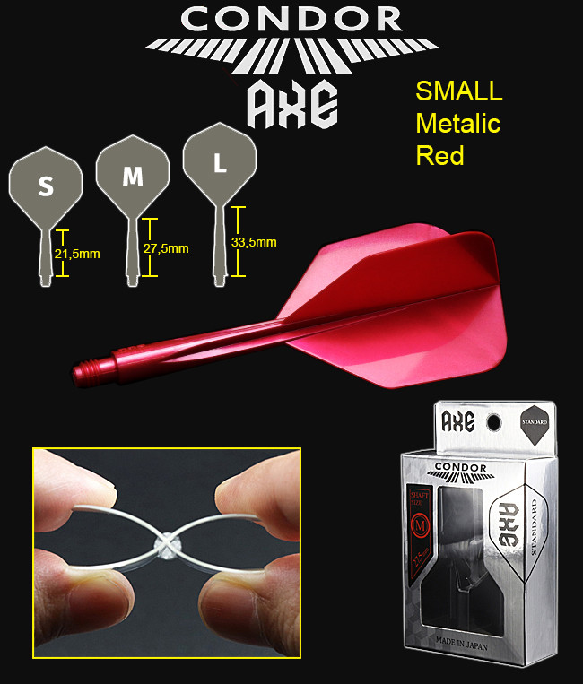 CONDOR AXE Flights Metallic Red Small