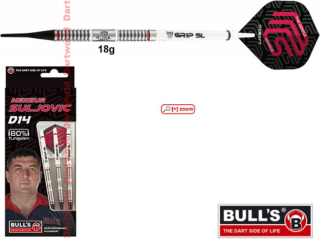 BULLS Mensur Suljovic D14 80% Tungsten