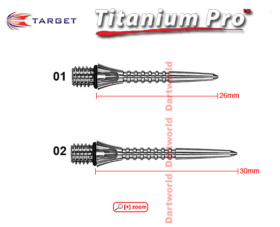 TARGET Titanium Conversion Grooved Points (silber)