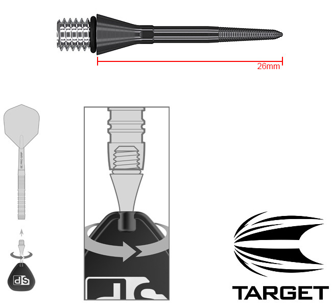 TARGET Titanium Nano SP Conversion Black 26mm