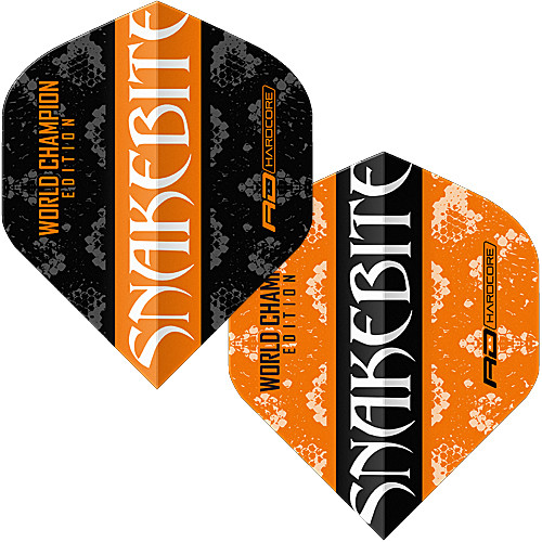 RD Peter Wright Orange &amp; Black Yin Yang Flights