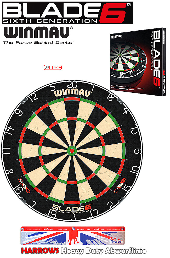WINMAU Blade 6 + HARROWS Heavy Duty Abwurflinie