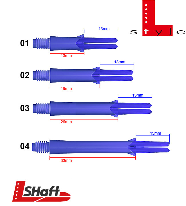 L-STYLE Shafts Locked Straight Blue