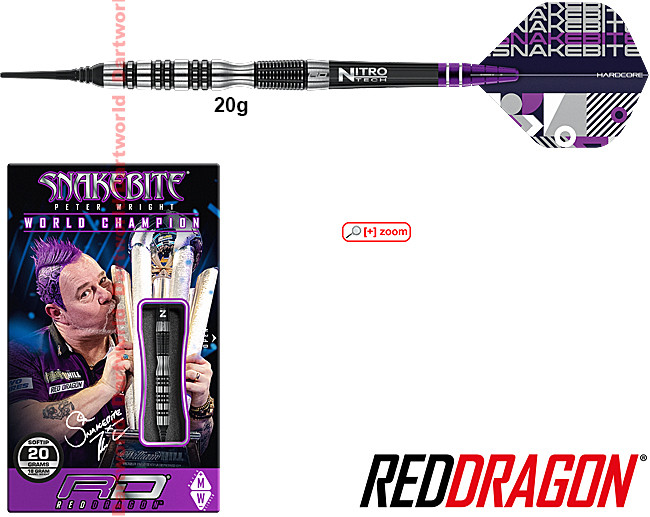 RED DRAGON Peter Wright Black Racer Soft