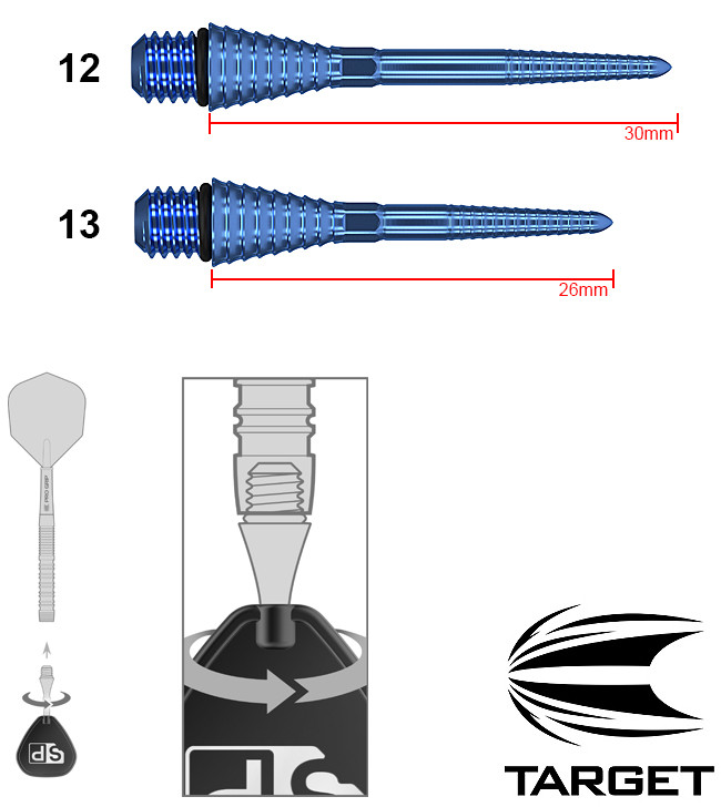 TARGET Titanium Grooved SP Conversion Blue