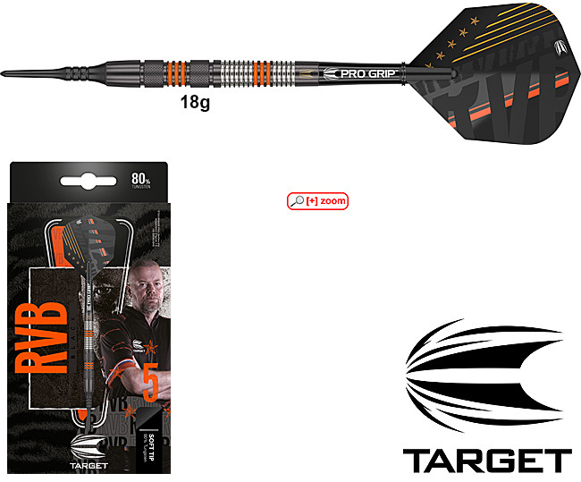 TARGET Raymond van Barneveld 80% Black Soft 18g